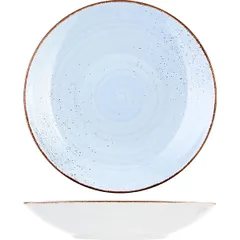 Deep plate “Options Rustic River”  porcelain  1 l  D=239, H=45mm  blue.