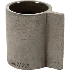 Mug handle=3cm D=7,H=9cm gray