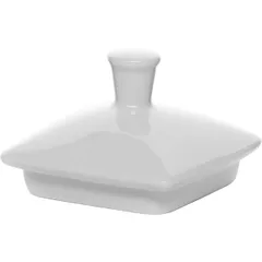 Крышка для сахарницы «Виктория» фарфор 300мл ,L=65,B=65мм белый