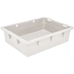 Ящик для продуктов сплошной (от -30 до +60°C) полиэтилен 22л ,H=14,1,L=53,2,B=40см белый