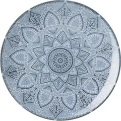 Plate “Babylon”  porcelain  D=20, H=2cm  blue, dark blue.