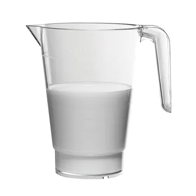 Стакан мерный с ручкой поликарбонат 1л D=13,H=18см прозр.