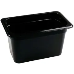 Gastronorm container (1/4) without lid  polyprop.  3.6 l , H=15, L=26.5, B=16.2 cm  black