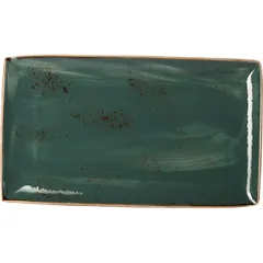 Блюдо «Крафт Блю» прямоугольное фарфор ,H=2,L=33,B=19см синий