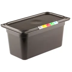 Gastronorm container (1/3) without lid  polyprop.  5.1 l , H=15, L=32.5, B=17.6 cm  black