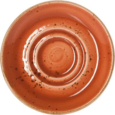 Блюдце «Крафт Терракота» фарфор D=110/40,H=13мм терракот, Цвет: Терракот, Диаметр (мм): 110