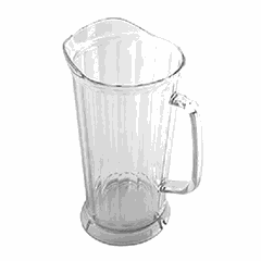 Jug polycarbonate 1.9l D=15,H=24cm transparent.