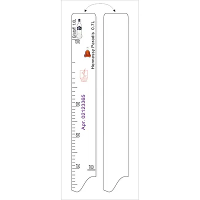 Линейка барная «Эристофф» 0.7л, «Хеннесси Паради» 0.75л