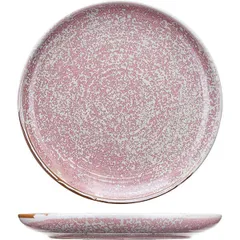 Тарелка «Пион» с бортом фарфор D=280,H=35мм розов.