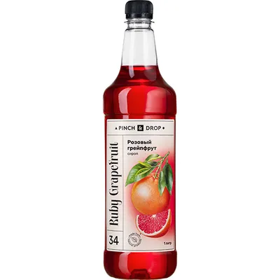 Сироп «Розовый Грейпфрут» Pinch&Drop пластик 1л D=83,H=267мм