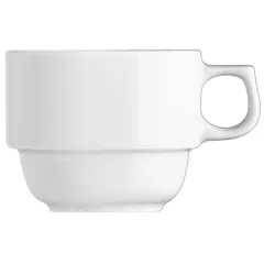Tea cup “Prague”  porcelain  250ml  D=85, H=64mm  white