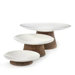 Подставка под горячее для тарелки пробка натур. D=110,H=75мм тем.дерево, изображение 3