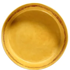 Salad bowl “Fist” ceramics D=285,H=95mm yellow.