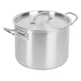 Кастрюля с крышкой (тройное дно) сталь нерж. 5л D=21,5,H=16см металлич.