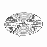 Решетка на ножках сталь хромир. D=36см металлич.