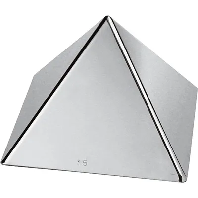 Форма кондитерская «Пирамида» сталь нерж. ,H=10,5,L=12,B=12см металлич.