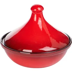 Tagine with lid ceramics 0.5l D=18,H=15cm red