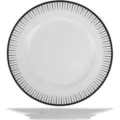 Plate “Zhansan Black”  porcelain  D=285, H=30mm  white, black