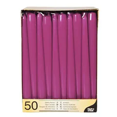 Candles [50pcs] paragraph with stear. D=22,L=250mm violet.