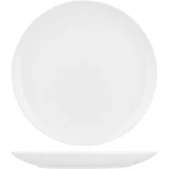 Тарелка «Коллаж» без борта фарфор D=24,H=2см белый