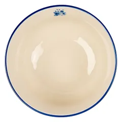 Салатник «Фиори» фарфор D=151,H=75мм слон.кость,синий, изображение 2
