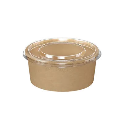 Контейнер бумажный OneBowl для супа картон 0,76л D=145/125,H=65мм св.корич., изображение 4