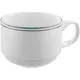 Чашка чайная «Лагуна» фарфор 200мл D=8,H=6см белый,зелен., Объем по данным поставщика (мл): 200, изображение 2