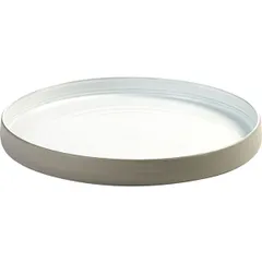 Блюдо глубокое керамика D=255,H=29мм белый,серый