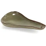 Ложка для комплимента «Мерси» керамика ,L=10см зелен.