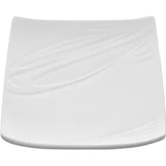 Square plate  porcelain , L=21, B=21cm  white