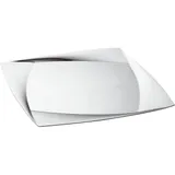 Блюдо сервировочное «Луки» для презентаций квадратное сталь нерж. ,L=30,B=30см серебрист.