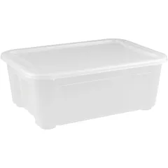 Food container with lid  polyprop. 10l ,H=14.5,L=38.9,B=27.5cm transparent.
