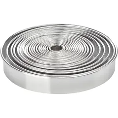 Set of confectionery molds “Circle” Dmax=195/Dmin=25[20pcs] stainless steel ,H=3cm metal.