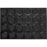 Форма кондитерская «Круг»[24шт] силикон,стеклопласт. D=78,H=10мм черный