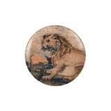 Тарелка «Месопотамия Фауна» мелкая фарфор D=21см коричнев.