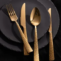 Вилка столовая «Пэлас Мартеллато Трэжер Хани» сталь нерж. ,L=21см золотой, изображение 4