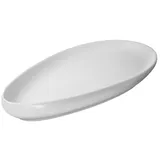 Serving dish “Ninfa”  porcelain , H=4, L=38, B=21cm  white, glossy.