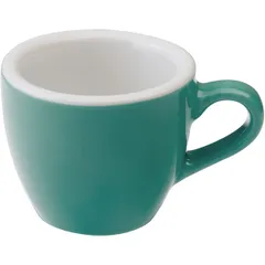 Чашка кофейная «Эгг» фарфор 80мл бирюз., Цвет: Бирюзовый