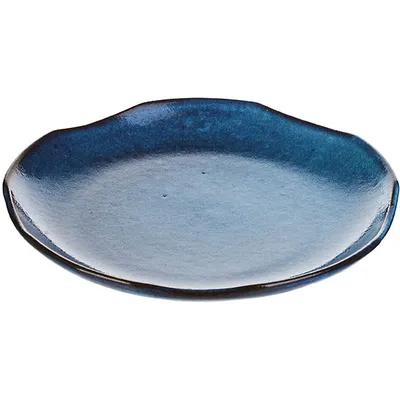 Тарелка керамика D=22,H=3см голуб., изображение 2
