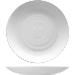Тарелка пластик D=256,H=32мм белый