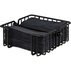 Салфетница барная 50 салфеток металл ,L=19,B=19см черный, изображение 2