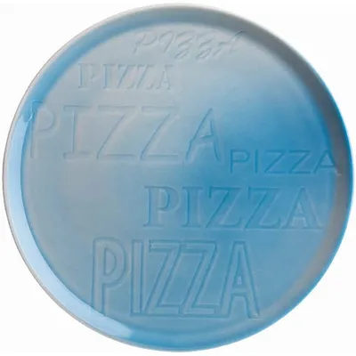 Блюдо для пиццы фарфор D=325,H=22мм белый,голуб.