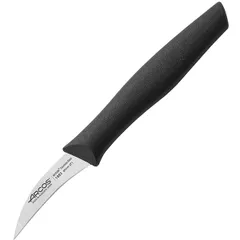 Нож для чистки овощей и фруктов «Нова» сталь нерж.,полипроп. ,L=165/60,B=10мм черный