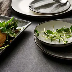 Блюдо «Урбан» прямоугольное фарфор ,H=24,L=270мм тем.сер., изображение 2