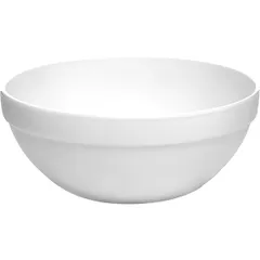 Salad bowl “Performa” glass 0.5l D=140,H=55mm white