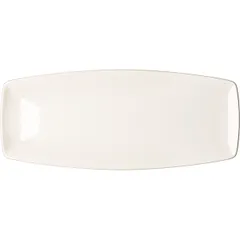 Блюдо «Вайт Нэо» фарфор ,H=20,L=355,B=153мм белый