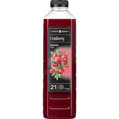 Fruit puree “Cranberry” Pinch&Drop plastic 1l D=7,H=26cm