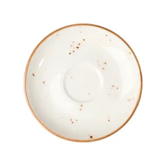 Блюдце «Париж» фарфор D=12см белый,коричнев., Диаметр (мм): 120