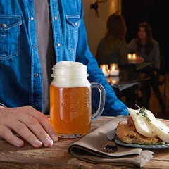 Кружка «Кватро Стаджони» стекло 415мл D=68,H=135,L=110,B=75мм прозр., изображение 3