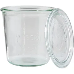 Buffet container with lid[2pcs] glass 0.58l D=11,H=11cm